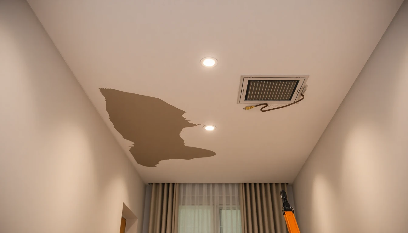 Ceiling Water Damage Repair